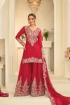 Velvora By Gulkayra Real Chinon Embroidery Readymade Suits